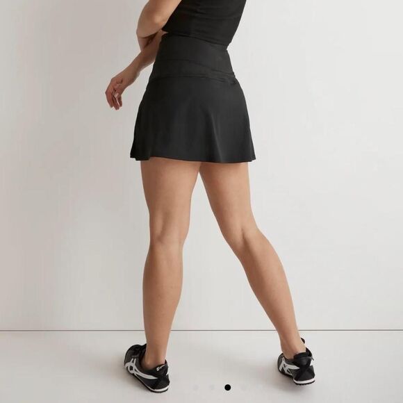 Madewell Black Flex Side Slit Mini Skort – Size Small, Excellent Condition - Picture 6 of 6